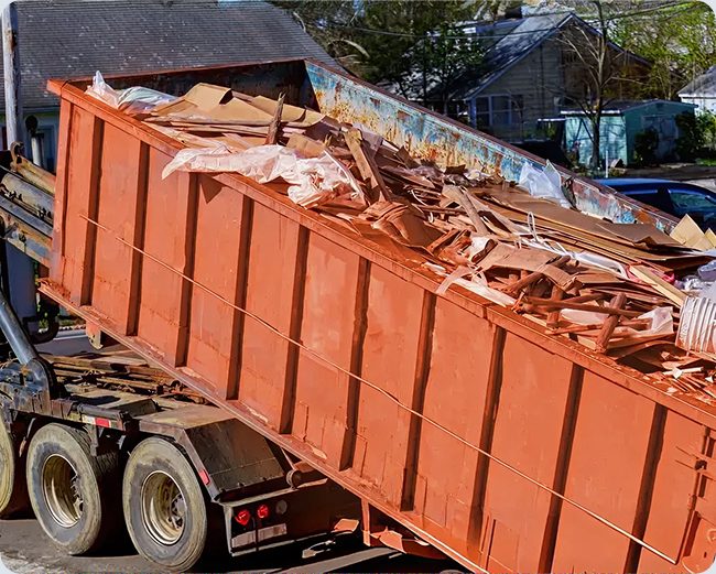TNR Waste Services truck on a job site
