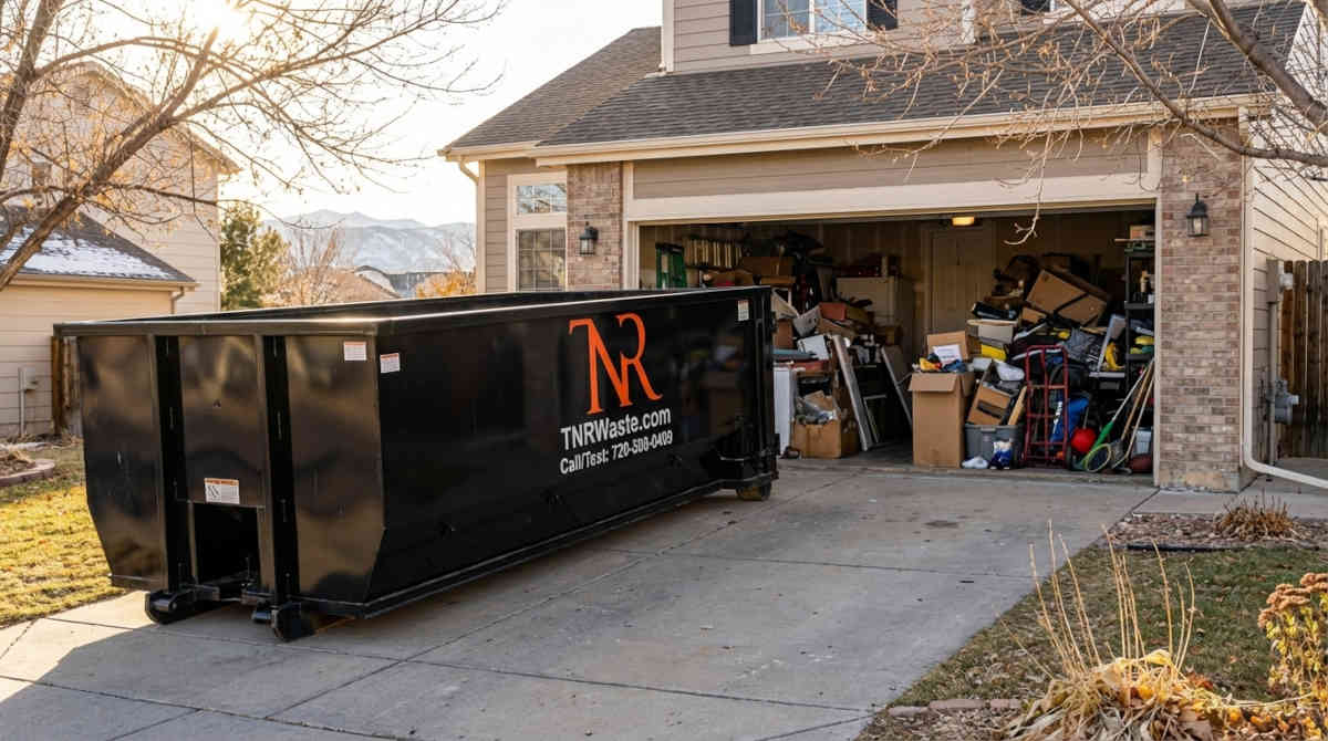 TNR Waste dumpster delivered on location